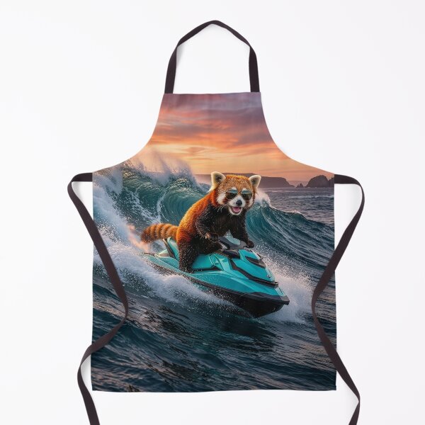 Item preview, Red Panda Motors Down a Wave designed and sold by Tridentulus.