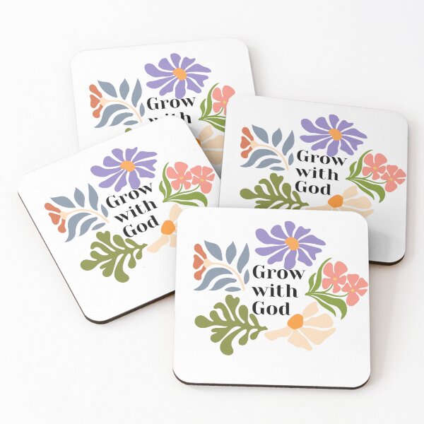 Item preview, Grow with God Christian art gardener plant lover  designed and sold by WovenWordB.