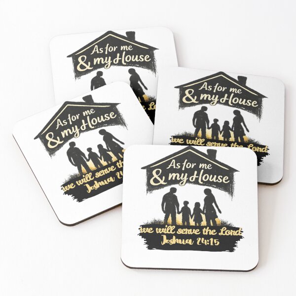 Item preview, As for Me and My House – Joshua 24:15 Christian Family Faith Design designed and sold by ALTFaithDesign.