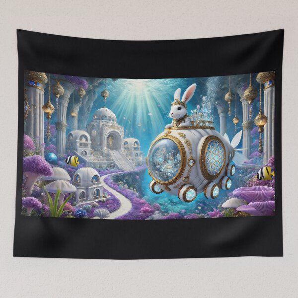 Item preview, Cyborg Rabbit and the Sacred Nautilus 12L1P173TH7 designed and sold by OsirizyahDesign.