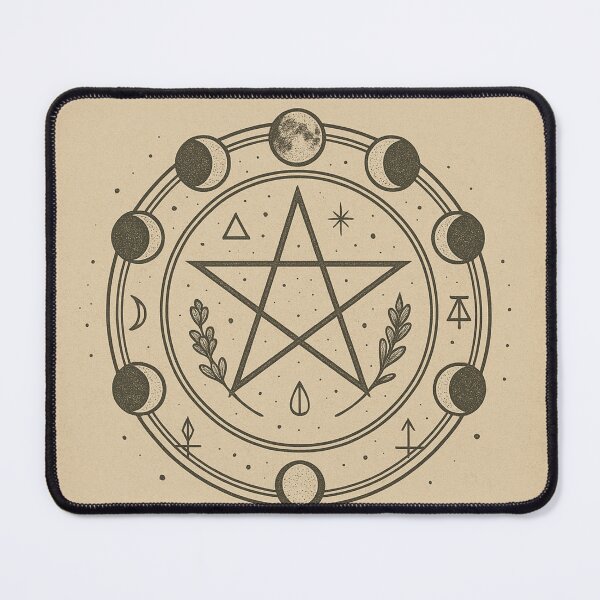 Item preview, SVT Lunar Pentacle Circle – Midnight Familiars Pagan Witchcraft Sigil designed and sold by SEVERTREND APPAREL .