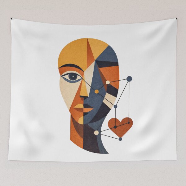 Item preview, Fragmented Self – Mid-Century Abstract Geometry designed and sold by DigitalDropArts .