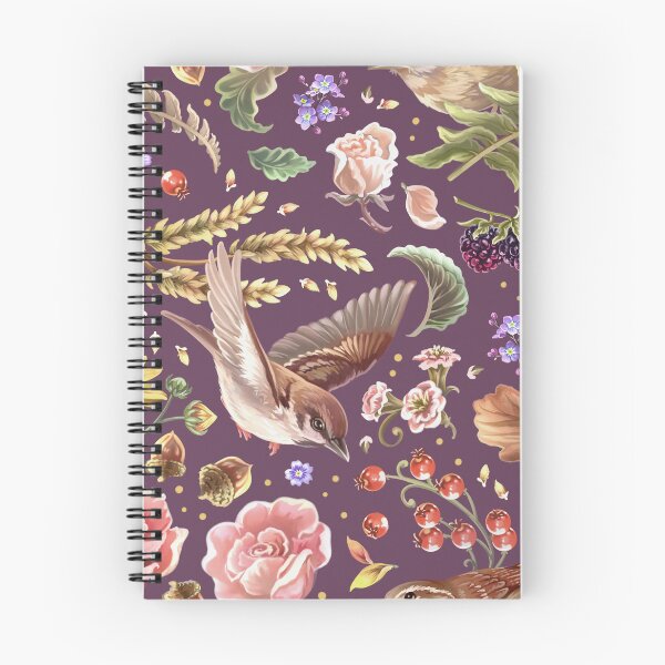 Item preview, Autumn Sparrows and Wrens designed and sold by Kat Kraehen Art.