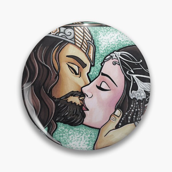 Artikelvorschau, Aragorn und Arwen küssen sich entworfen und verkauft von Lauren Eldridge-Murray.