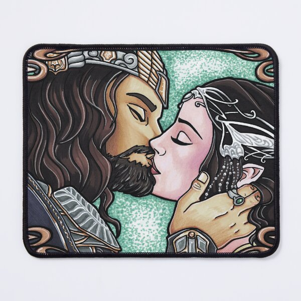 Item preview, Aragorn and Arwen kiss designed and sold by Lauren Eldridge-Murray.
