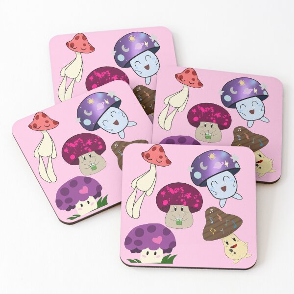 Item preview, Assortment of Mushrooms - Pink designed and sold by HelenGena.
