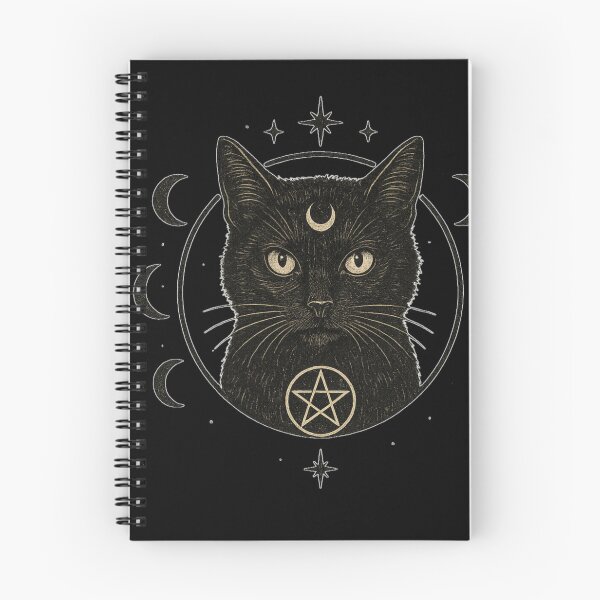 Item preview, SVT Midnight Familiar Black Cat | Lunar Witchcraft Pagan Familiar Art designed and sold by SEVERTREND APPAREL .