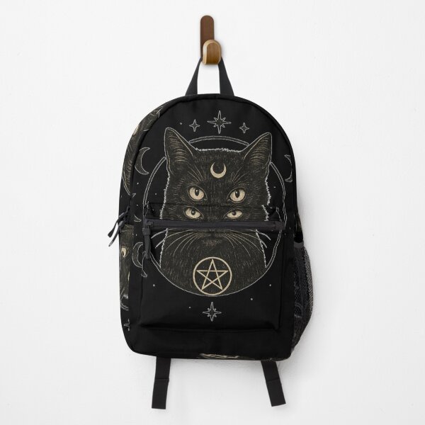 Item preview, SVT Midnight Familiar Black Cat | Lunar Witchcraft Pagan Familiar Art designed and sold by SEVERTREND APPAREL .