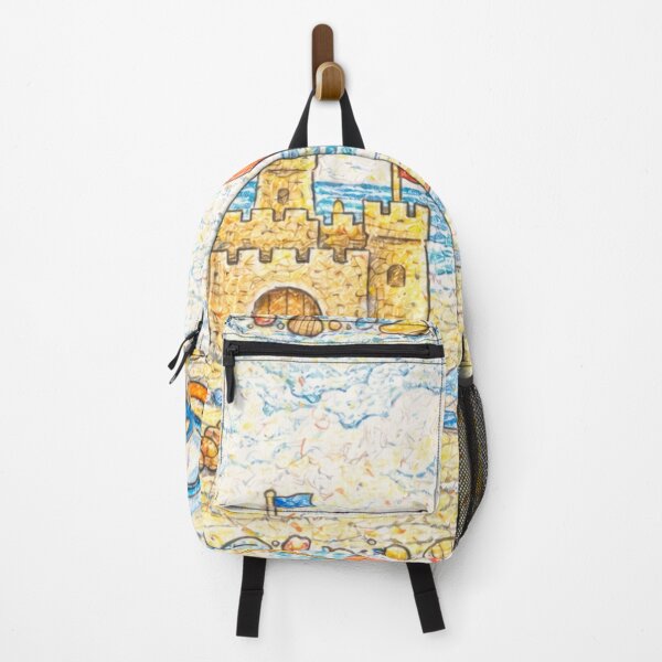 Item preview, Shell Framed Seaside Picnic - In Crayon designed and sold by thecrayawnbox-.