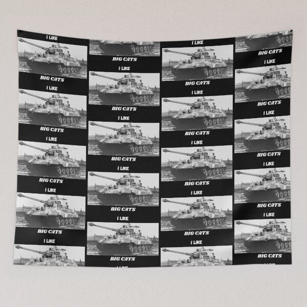Item preview, WW2 - I Like Big Cats - Koenigstiger/Tiger 2 Tank designed and sold by TheHappyK.