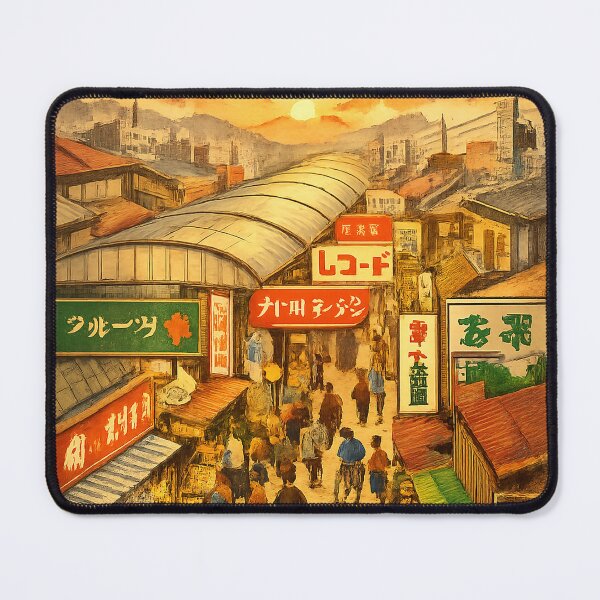 Item preview, Showa Retro Japanese Street Poster Art designed and sold by maaameee.