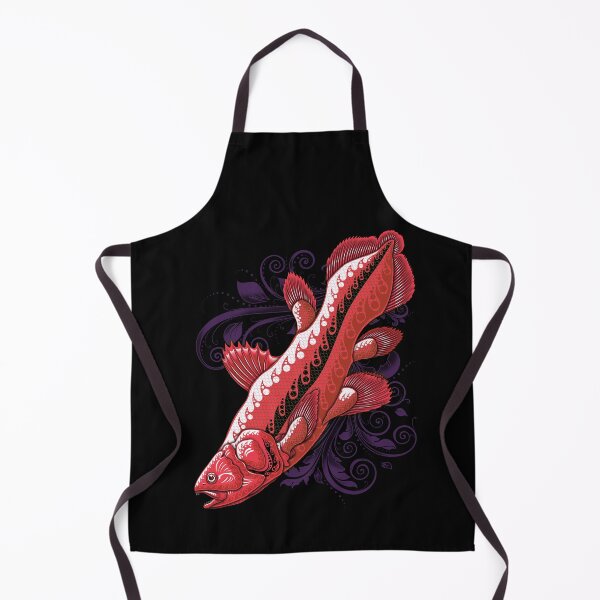 Item preview, Ancient Mariner Coelacanth - Crimson & Charcoal designed and sold by HexOne.