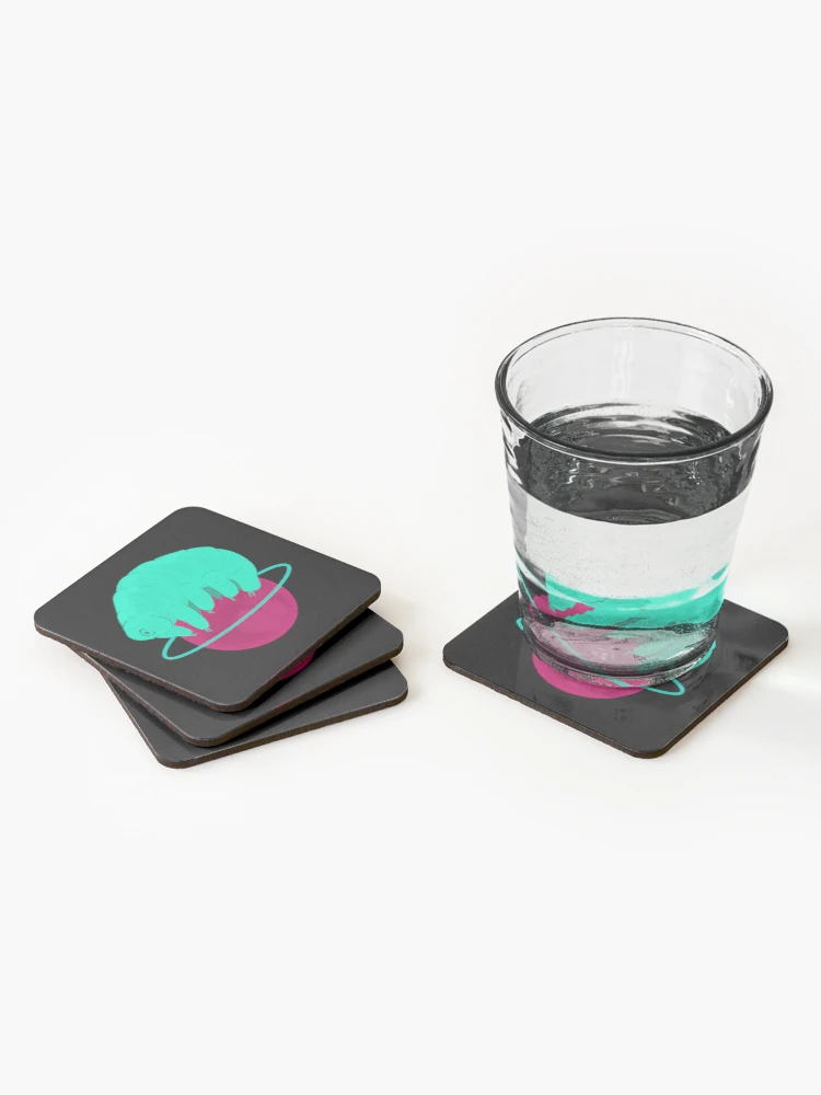 Thumbnail 2 of 5, Coasters (Set of 4), TARDIGRADE designed and sold by itshypernova.