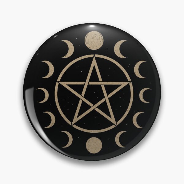Artikelvorschau, SVT Mondpentakel-Hexerei | Heiden-Mondphasen-Siegel „Mitternachtsvertrauter“ entworfen und verkauft von SEVERTREND APPAREL .