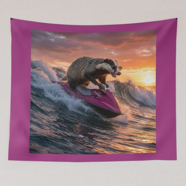 Item preview, Badger Rules the Waves designed and sold by Tridentulus.