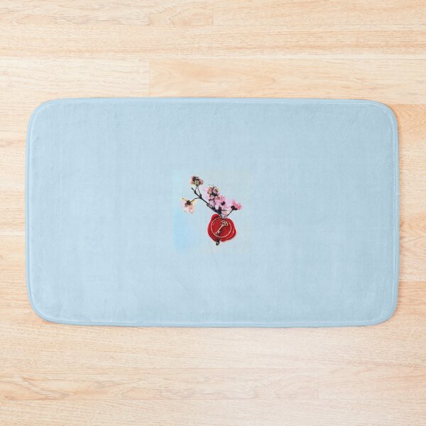 Item preview, Cherry Blossom Branch with Red Wax Seal – Romantic Still Life Photography designed and sold by BlueRidgeBazaar.
