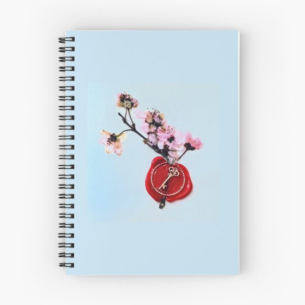 Item preview, Cherry Blossom Branch with Red Wax Seal – Romantic Still Life Photography designed and sold by BlueRidgeBazaar.