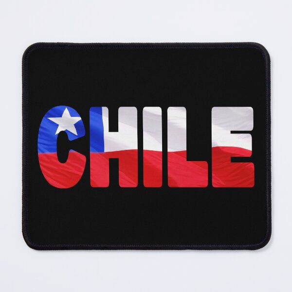 Item preview, CHILE - Flag Flying in Wind cut to Letters Souvenir Sticker Shirt designed and sold by Adam Gormley.
