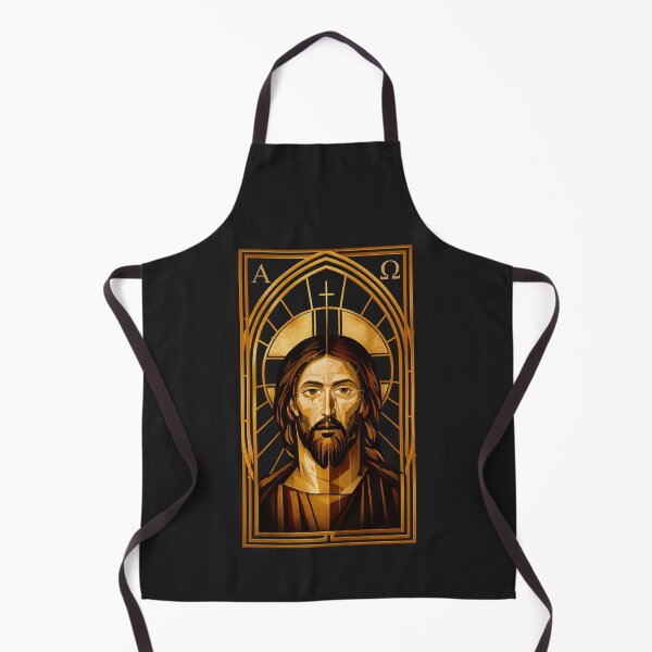 Item preview, Cathedral Window Icon (Alpha & Omega Christ) designed and sold by Sanctum Icons.