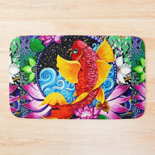 Item preview, Lucky Koi Fish - Feng Shui Painting designed and sold by shantilovesart.