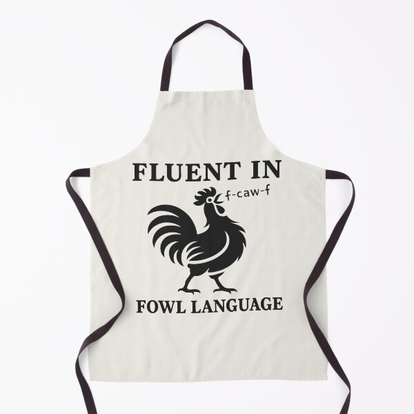 Item preview, Fluent in Fowl Language fcawf Chicken Lover Pun designed and sold by Eh Plus Designs.