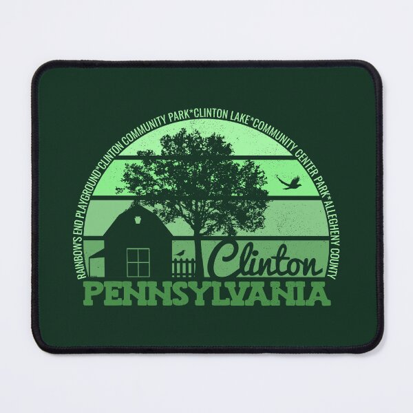 Item preview, Clinton Pennsylvania Sunset Retro Vintage Local Pride Logo designed and sold by CRHPOD20.