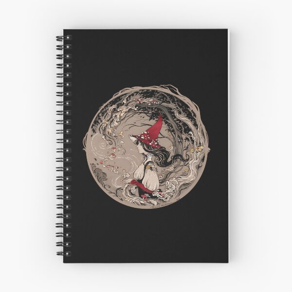 Item preview, Amanita Mushroom Witch Ink Illustration designed and sold by kssmblajenp.