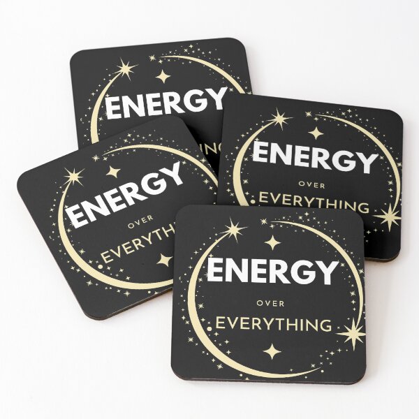 Item preview, Energy Over Everything | Celestial Aesthetic Motivation T-Shirt designed and sold by PromptCoreNexus.
