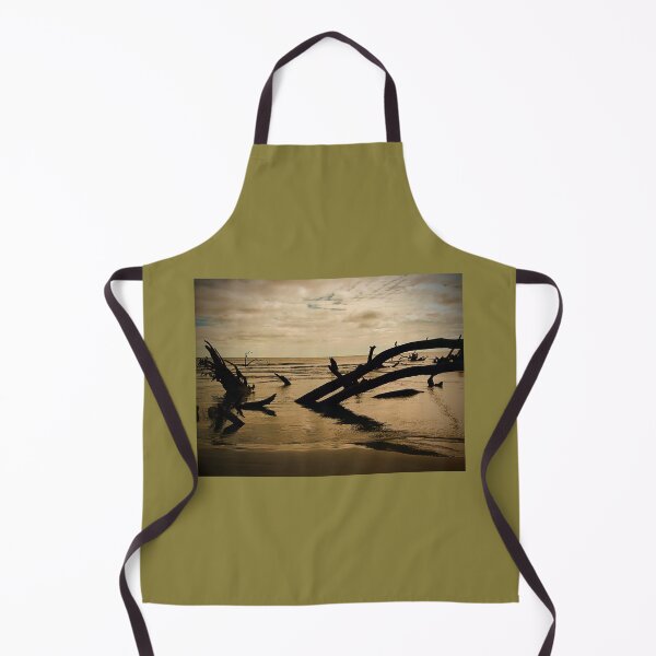 Item preview, Sunken Driftwood at Dusk – Haunting Coastal Decay Photography designed and sold by BlueRidgeBazaar.
