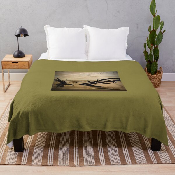 Item preview, Sunken Driftwood at Dusk – Haunting Coastal Decay Photography designed and sold by BlueRidgeBazaar.