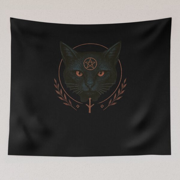 Item preview, SVT Pentacle Familiar Guardian | Midnight Familiar Witchcraft Black Cat Sigil designed and sold by SEVERTREND APPAREL .
