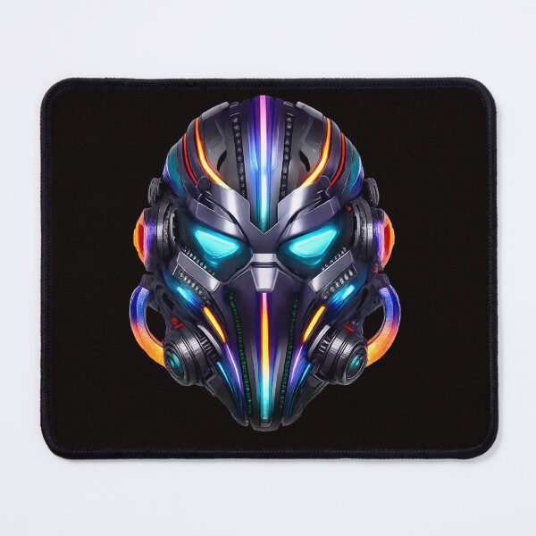 Item preview, Futuristic Neon Mask – Colorful 3D Cyberpunk Face, Transparent Background designed and sold by Tadeusz1.