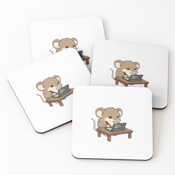 Item preview, adorable elephant shrew studying hard in the pixel world! designed and sold by Virtual-Studio-Geebaki.