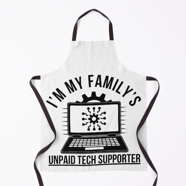 Item preview, I’m My Family’s Unpaid Tech Support – Funny Geek & IT Humor Design designed and sold by Teetreasure2.