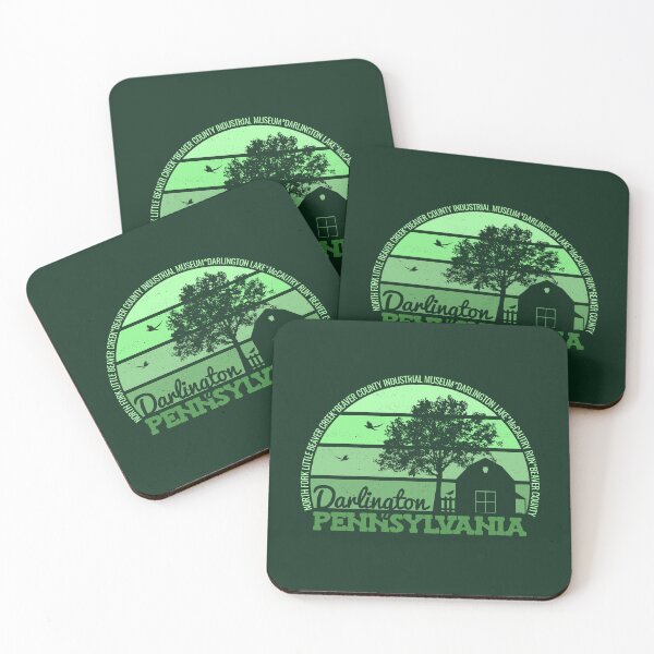 Item preview, Darlington Pennsylvania Sunset Retro Vintage Local Pride Logo designed and sold by CRHPOD20.