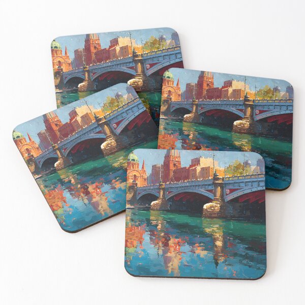 Item preview, Melbourne River Bridge Reflections designed and sold by daila70.