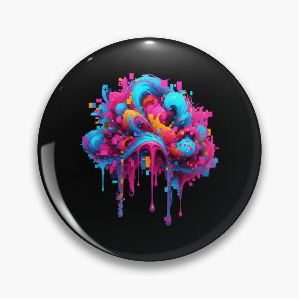 Item preview, Creative Brain Melt - Colorful Glitch Art Explosion designed and sold by Dakson Design - Fantasy Art.
