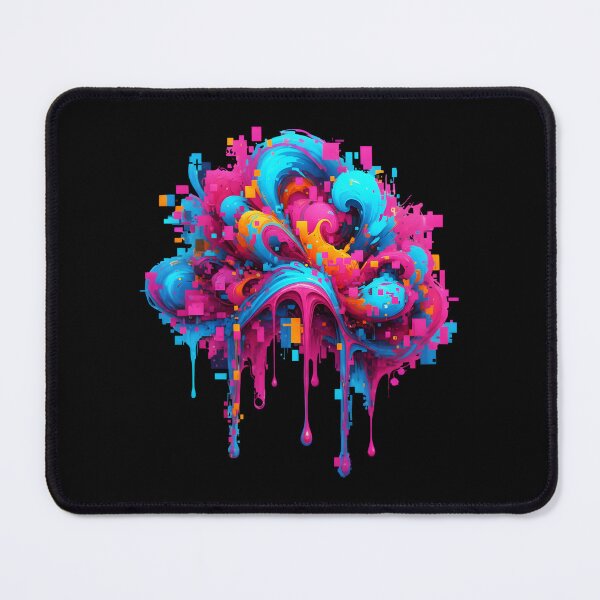 Item preview, Creative Brain Melt - Colorful Glitch Art Explosion designed and sold by Dakson Design - Fantasy Art.
