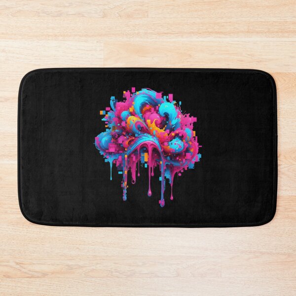 Item preview, Creative Brain Melt - Colorful Glitch Art Explosion designed and sold by Dakson Design - Fantasy Art.