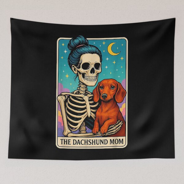 Item preview, Dachshund Mom Tarot Sausage Dog Wiener Dog The Dachshund Mom Tarot Card designed and sold by MerchDeviant.