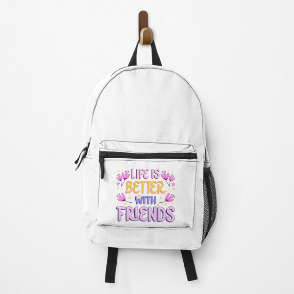 Item preview, life better with friends designed and sold by MinimalMotif.