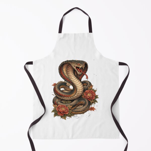 Item preview, Ancient Japanese Cobra Illustration | Vintage Ukiyo-e Style Serpent Art designed and sold by Chippychips1.