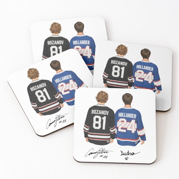 Item preview, Hollander Rozanov Hockey, Connor Storrie Roza, Ilya Rozanov, Arkham, Queer Hockey - Heated Rivalry designed and sold by CuddleCauldron.