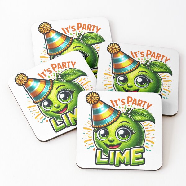 Item preview, Cute Lime Party Character With Food Pun designed and sold by LunaPixelStudio.