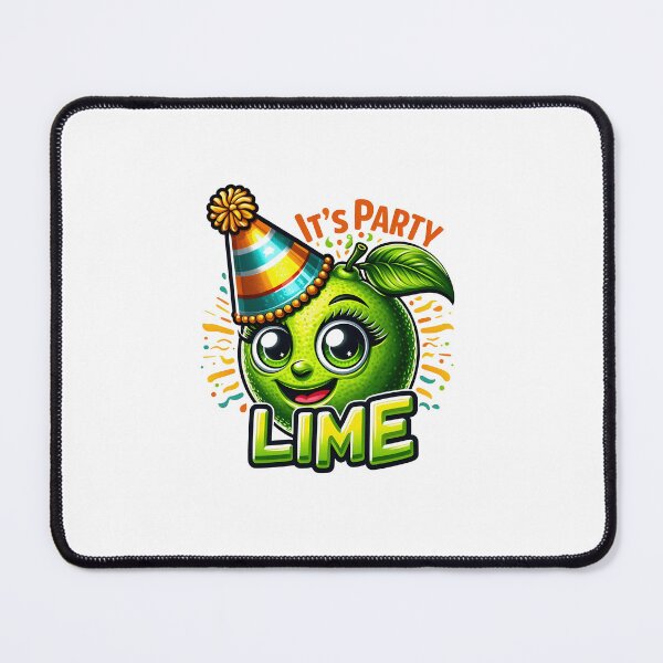 Item preview, Cute Lime Party Character With Food Pun designed and sold by LunaPixelStudio.