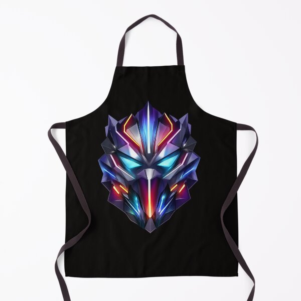 Item preview, Geometric Futuristic Mask – Abstract 3D Cyber Face, Neon Sci-Fi Design, Transparent Background designed and sold by Tadeusz1.