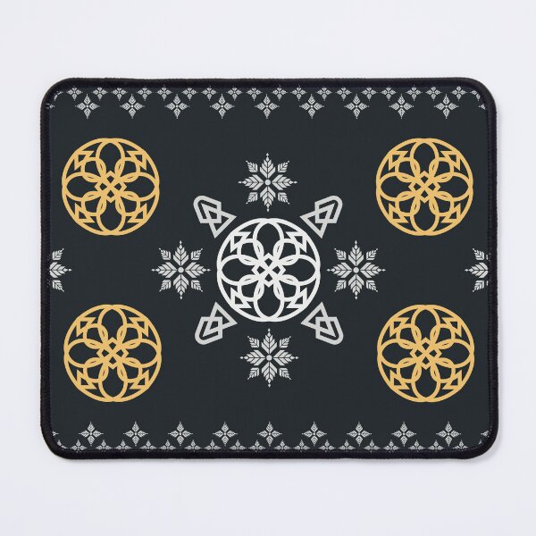 Item preview, Luxury Nordic Gold Geometric Snowflake Seamless Pattern designed and sold by CHANCHANAI.
