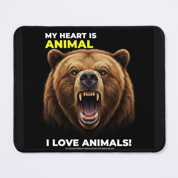 Item preview, ANGRY BROWN BEAR, ZOOMAGICPUZZLE, 8K designed and sold by ANIMALS IN LOVE - T- SHIRTS - Zoomagic Puzzle.