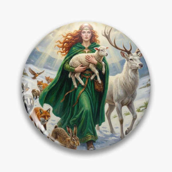 Item preview, Goddess Brigid Guardian of Nature and Animals designed and sold by PrintIdeasArt.