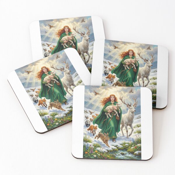 Item preview, Goddess Brigid Guardian of Nature and Animals designed and sold by PrintIdeasArt.